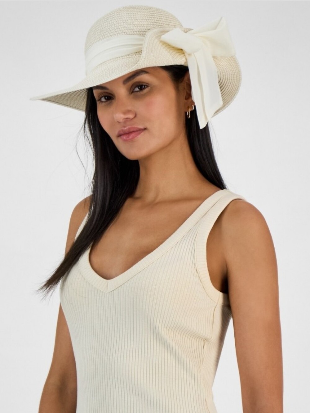 Giani Bernini Classic Flip-up Floppy Hat, Exclusively at Macy's - White NWT